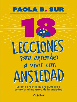 cover image of 18 lecciones para aprender a vivir con ansiedad